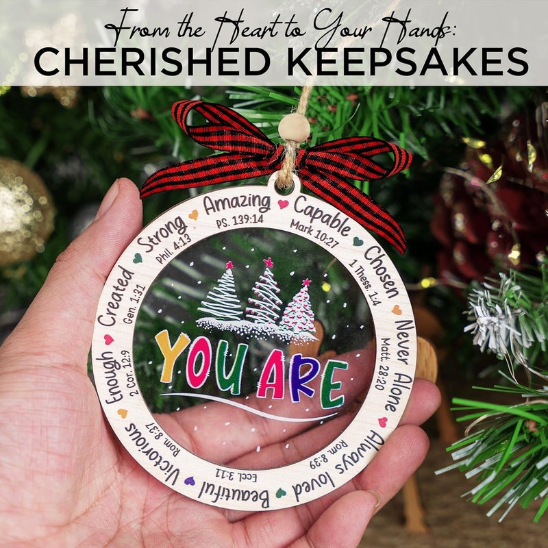 Hangwoous Christian Gifts for Women, 2025 Christmas Ornaments, Christian Christmas Ornaments, Religious Gifts for Women, Religious Ornament, New Year Gift, Xmas Gift for Friends, Friendship Gift - Image 4